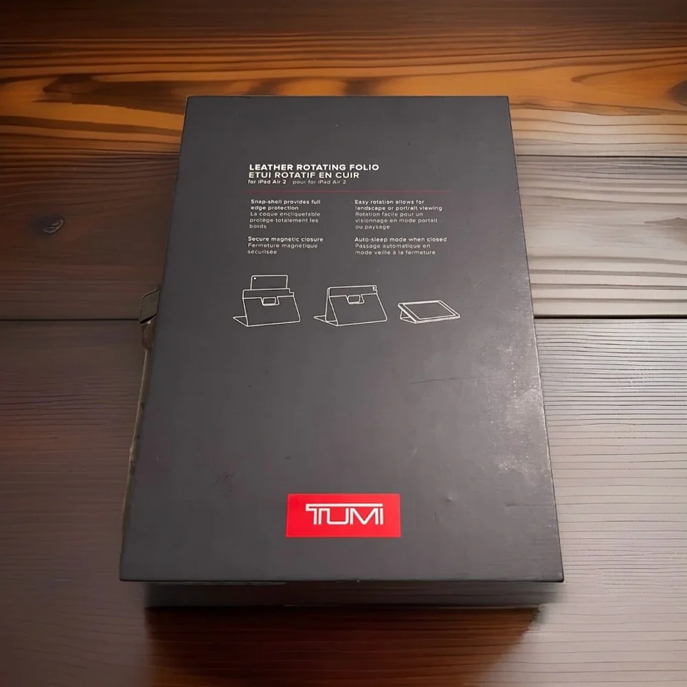 TUMI Leather Rotating Folio Case For iPad Air 2 9.7